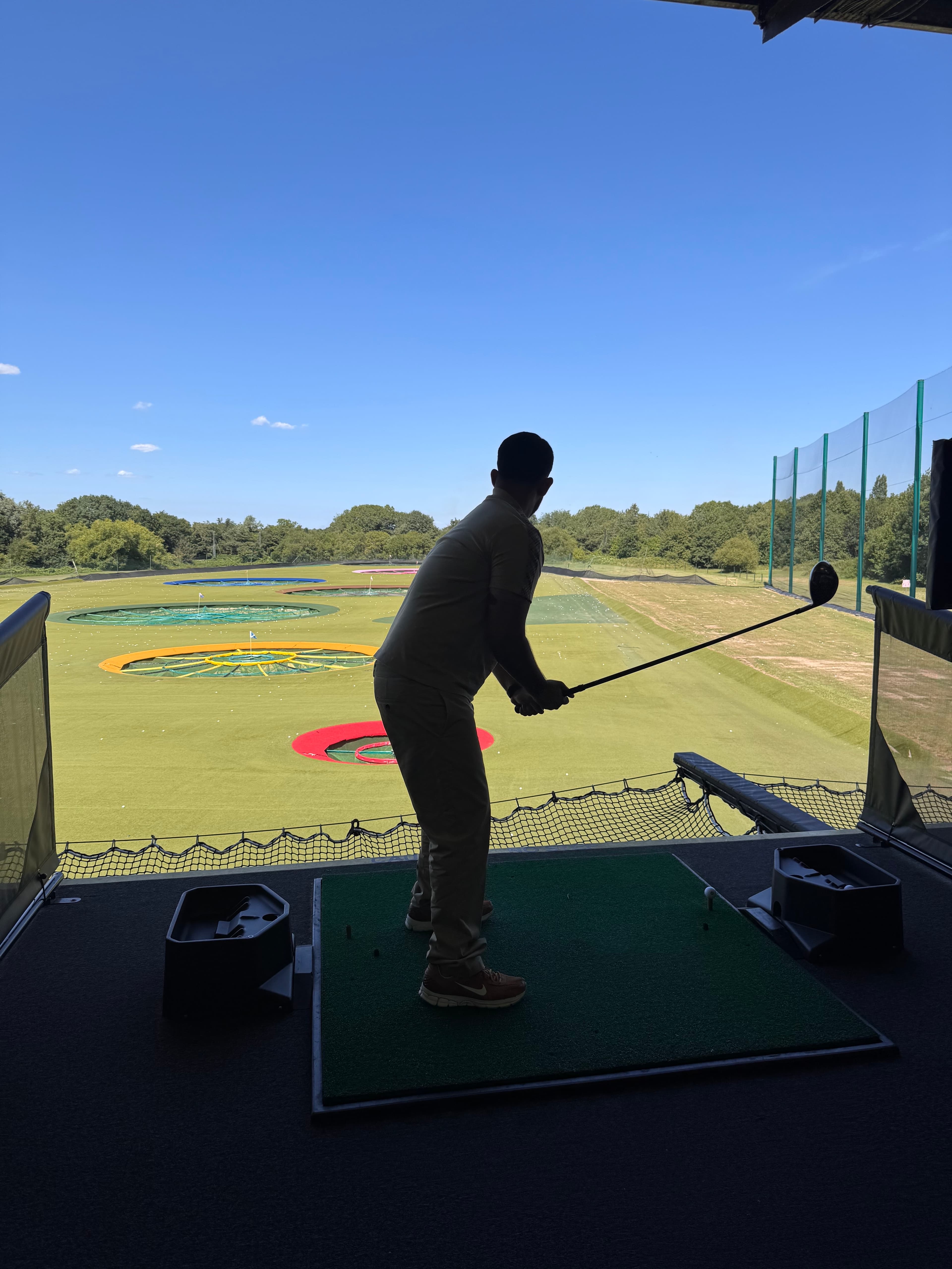 Aoun Hussain playing golf