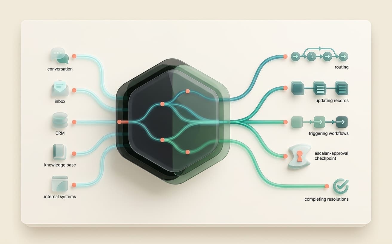 Curagentic customer operations workflow preview